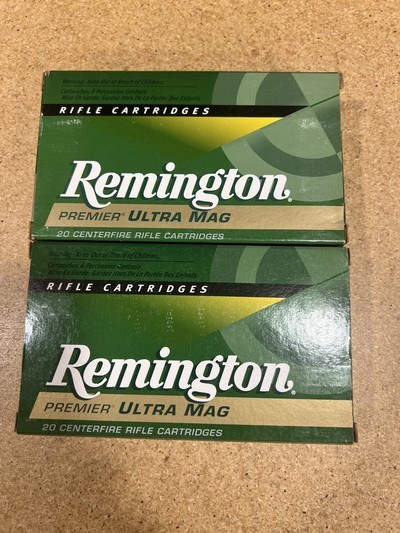 Remington Premier Ultra Mag 300 Rem Ultra Mag 2 factory full boxes - Image 2 of 5