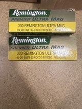 Remington Premier Ultra Mag 300 Rem Ultra Mag 2 factory full boxes - Image 1 of 5