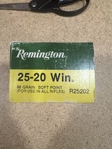 Remington 25-20 Win 1 factory full box ammo - 1 of 5