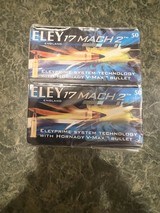 Eley 17 Mach 2 Vmax 10 factory boxes