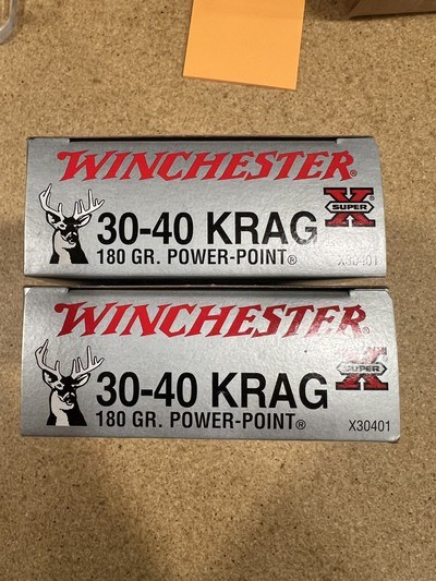 Winchester Super X 30-40 Krag ammo 2 factory boxes