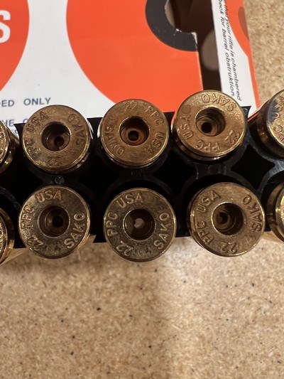 Sako 22 PPC USA 2 factory full boxes brass - Image 2 of 3