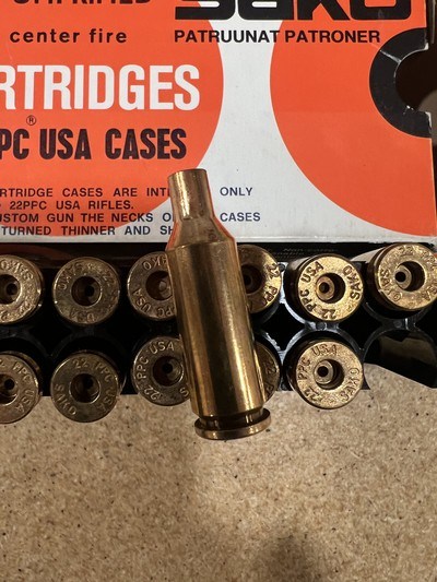 Sako 22 PPC USA 2 factory full boxes brass - Image 3 of 3