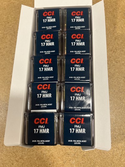 CCI 17 HMR full metal jacket 500 rounds - Image 2 of 3