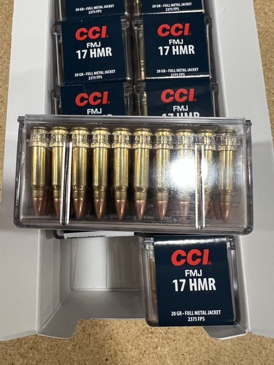 CCI 17 HMR full metal jacket 500 rounds - Image 3 of 3