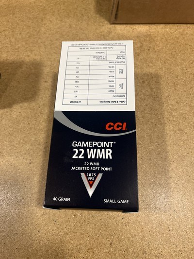 CCI 22 magnum gamepoint factory brick 500 rounds - Image 1 of 3