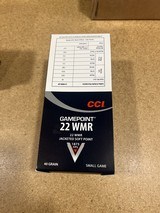 CCI 22 magnum gamepoint factory brick 500 rounds