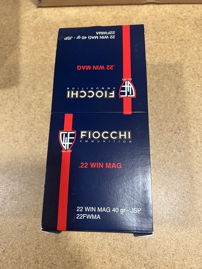 Fiocchi 22 Magnum 500 rounds 1 factory brick - Image 1 of 3