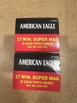 Federal American Eagle 17 WSM 2 factory full boxes