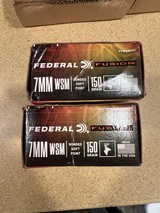 Federal Fusion 7mm WSM 2 factory boxes - Image 1 of 5