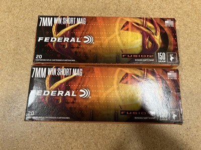 Federal Fusion 7mm WSM 2 factory boxes - Image 2 of 5