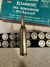 Remington Kleanbore 243 Win 1 factory full box - Image 7 of 7