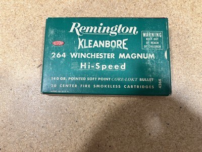 Remington Kleanbore 264 Win Magnum 1 factory full box - Image 1 of 8