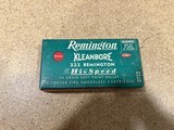 Remington Kleanbore 222 Rem 1 factory full box - Image 1 of 7