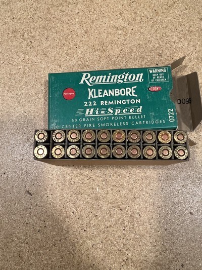 Remington Kleanbore 222 Rem 1 factory full box - Image 5 of 7