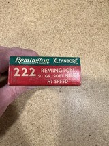 Remington Kleanbore 222 Rem 1 factory full box - Image 4 of 7