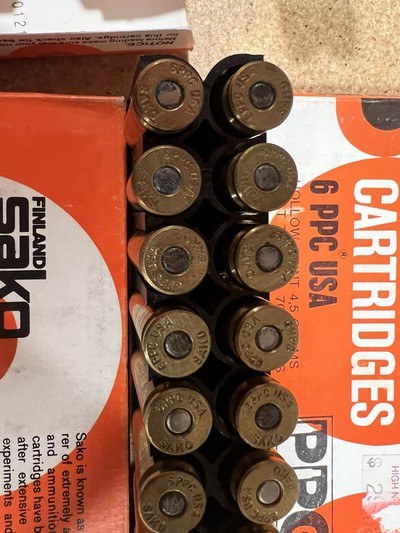 Sako 6 PPC USA 4 factory full boxes ammo - Image 9 of 12