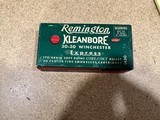 Remington Kleanbore 30-30 win factory full box - Image 1 of 7