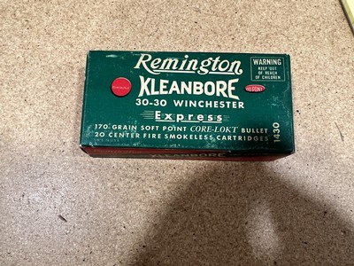 Remington Kleanbore 30-30 win factory full box - Image 1 of 7