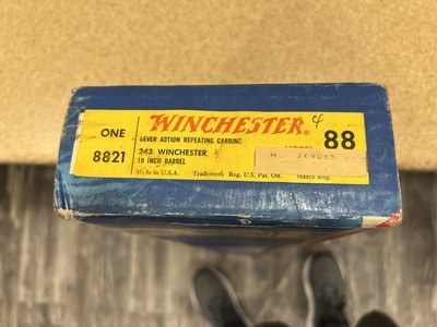 Winchester 88 Carbine 243 Win NIB 1972 - Image 1 of 14