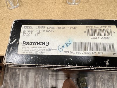 Browning 1886 SRC Grade 1 45-70 NIB - Image 1 of 12