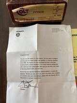 Colt Python Nickel 4 inch never fired with original box/papers - 6 of 10