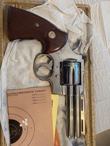Colt Python Nickel 4 inch never fired with original box/papers - 2 of 10