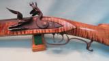 Left Hand Custom Hawken Full Stock Flintlock Rifle by Tom Faux - 4 of 15