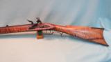 Left Hand Custom Hawken Full Stock Flintlock Rifle by Tom Faux - 2 of 15