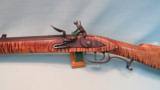 Left Hand Custom Hawken Full Stock Flintlock Rifle by Tom Faux - 1 of 15