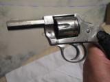 Forehand Arms Co. Revolver, Octagon barrel, 6 shot, nickel? very old, model F&W SOLD AS IS - 4 of 5