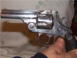 Iver JohnsonAntique Revolver 1893/94 32 S&W 5 shot in good shape, nickel - 2 of 4