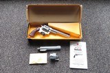 Ruger Redhawk Stainless 44 magnum w/Box and 41 magnum barrel and cylinder - 1 of 4