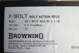 New in Box Browning White Gold Medallion X-Bolt in 6.5 Creedmoor - 2 of 9