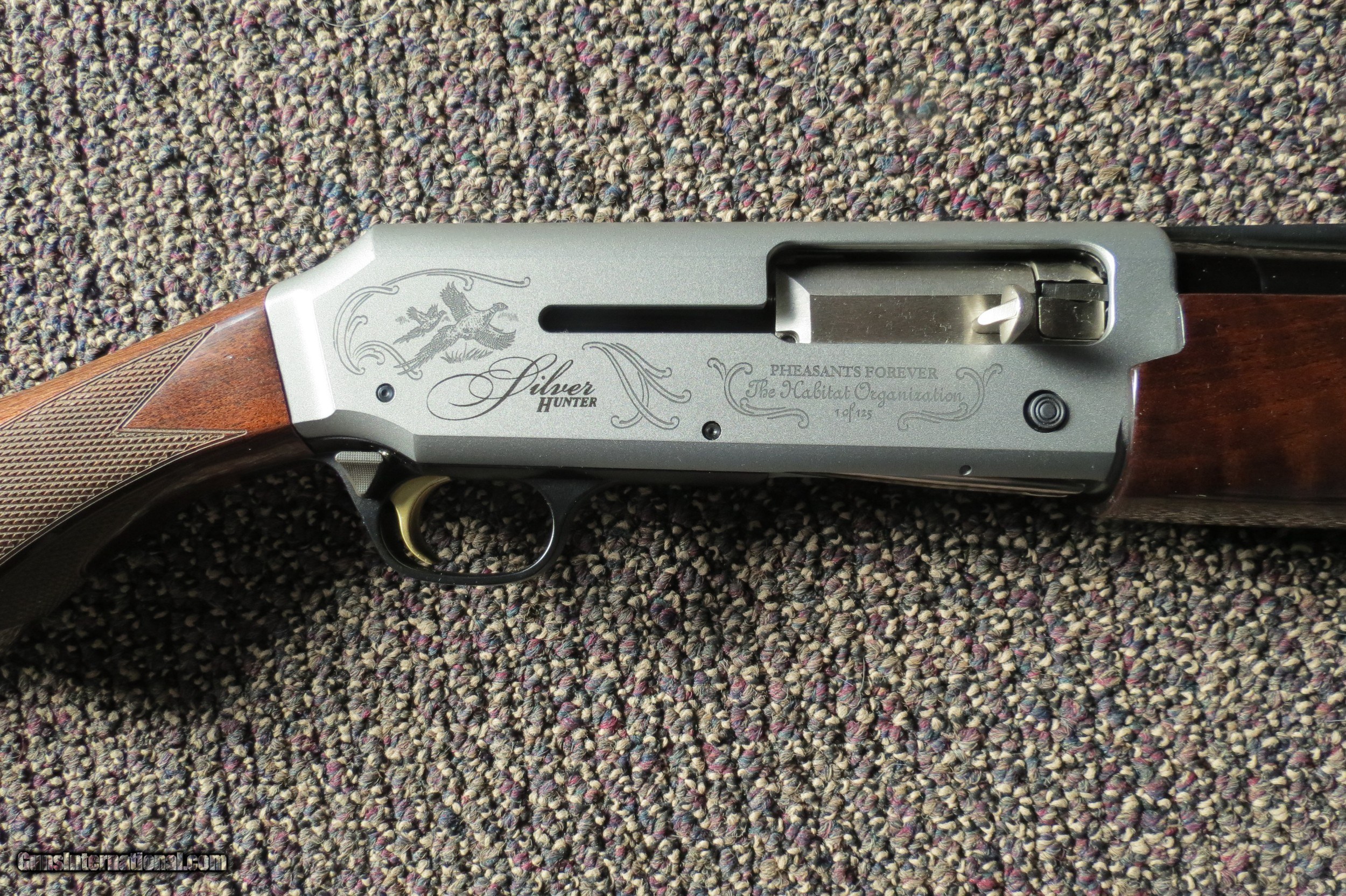 Browning Silver Hunter Lightning Pheasants Forever Commemorative in 12 ...