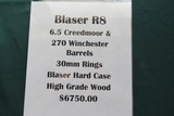 Blaser R8 w/6.5 Creedmoor & 270 Winchester barrels - 15 of 15