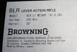 New in Box Browning BLR LT WT 81 in 243 Winchester - 10 of 10