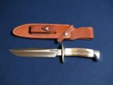 RANDALL #1-7 STAG HANDLE KNIFE - 1 of 2