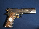 COLT 1911 GOLD CUP'S 45 ACP C. HUNT TURNER ENGRAVED - 3 of 11