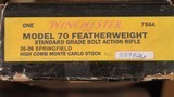 WINCHESTER 70 PRE 64 FEATHERWEIGHT 30-06 - 9 of 9
