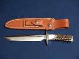 RANDALL #1 STAG HANDLE KNIFE - 1 of 2