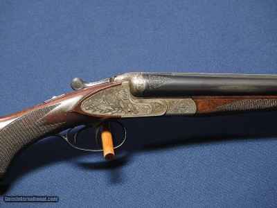 SIMSON 76E GAME SCENE ENGRAVED 12 GAUGE