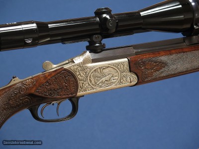 BLASER O/U GAME SCENE ENGRAVED DOUBLE RIFLE 7X64 / 22 HORNET