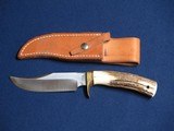 JIMMY LILE #19 STAG HANDLE KNIFE - 1 of 2