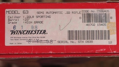 WINCHESTER 63 HIGH GRADE 22LR - Image 8 of 8