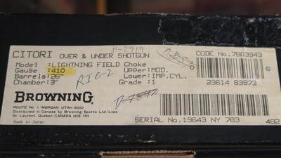 BROWNING CITORI LIGHTNING FIELD 410 - Image 10 of 10