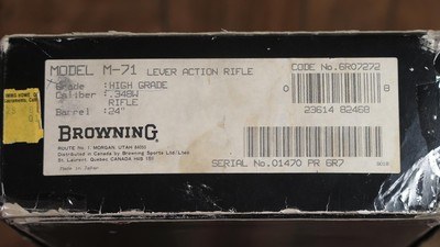 BROWNING 71 HIGH GRADE 348 WIN - Image 9 of 9