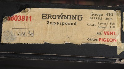 BROWNING SUPERPOSED PIGEON GRADE 410 - Image 10 of 11