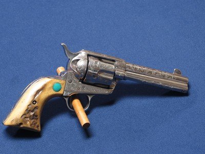 COLT SAA CUSTOM ENGRAVED 45 COLT 1901 - Image 1 of 6