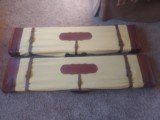 Oak, Leather, And Brass Rifle Cases - 1 of 3